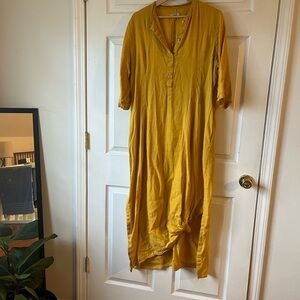 Chic 100% Linen Maxi Dress